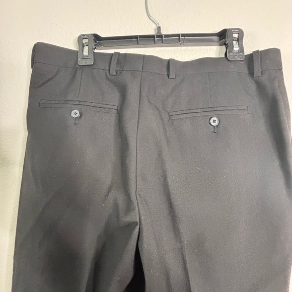 Perry Ellis Black Flat Front Pants Tailored Fit - Picture 9 of 9